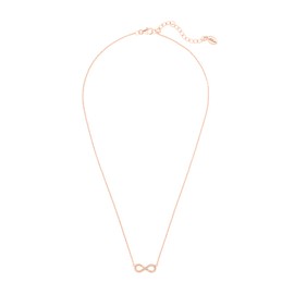 s.Oliver 2030705 Women's Necklace 925 Sterling Silver with Synthetic Zirconia 40 + 5 cm Silver Infinity Comes in Jewellery Gift Box, Sterling Silver, Synthetic zirconia.