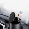 KOOMTOOM Alloy Mini Car Cup Holder Garbage Can, 300ml Dismountable