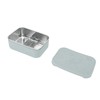 Stylish and Sturdy Stainless Steel Lunch Box with Movable Divider,