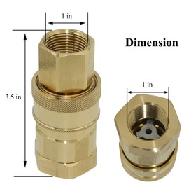 Natural Gas Hose with Quick DisConnect Fittings for Multi-purpose, 3/4 Inches
