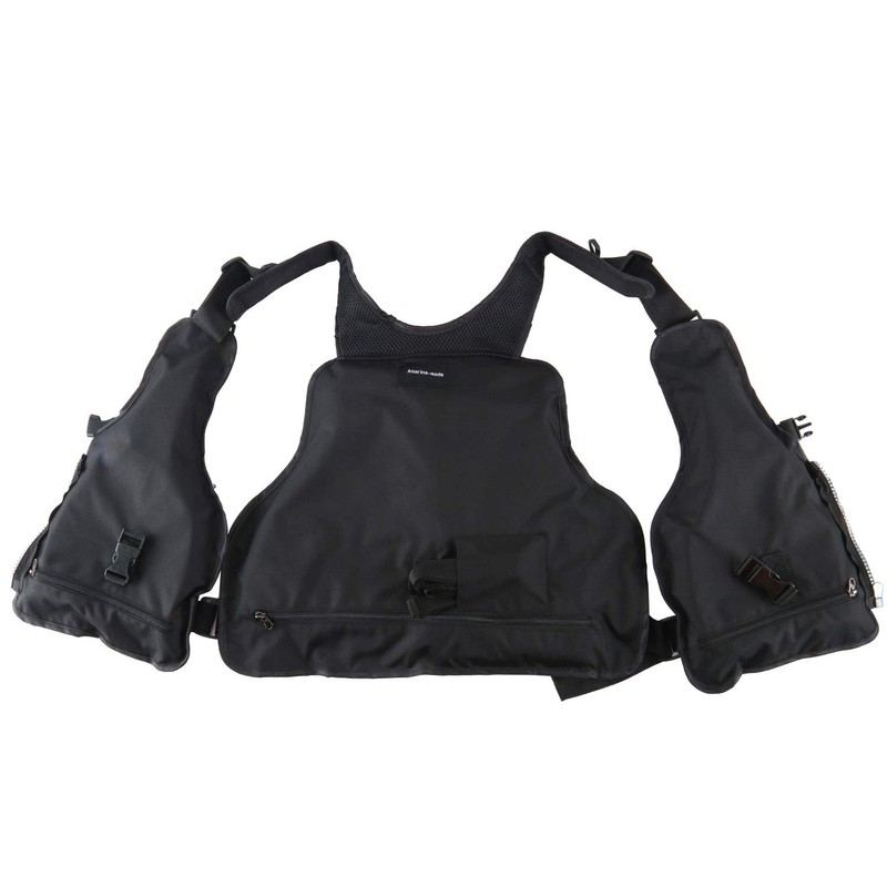 Amarine-made Floating Vest Light Float Game Vest Red Free (Black)