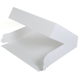 Southern Champion Tray 24433 Paperboard White Window Bakery Box, 19" Length x 14" Width x 4" Height (Case of 50)