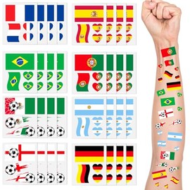 32PCS Tatuajes Temporales Mundial 2026, Pegatinas Mundial 2026 Decoration, Pegatinas Temporales Para Faciales, Ideales para El Eventos Deportivos de F
