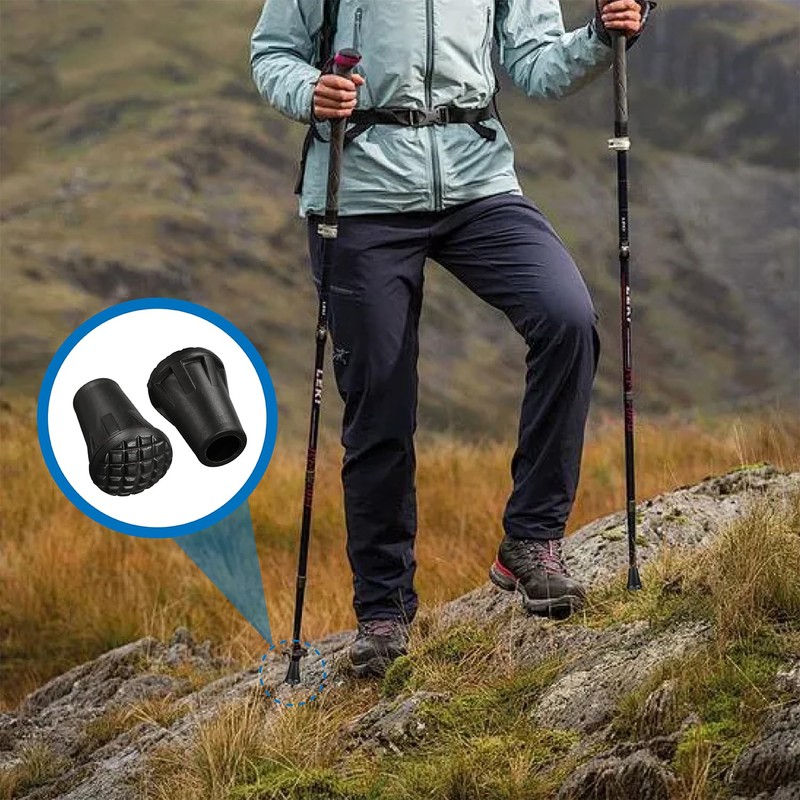 Pack of 8 Sticks, Rubber Buffers, Rubber Buffer for Hiking