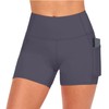 Natural Uniforms Women's High Waist Yoga Shorts Tummy Control with