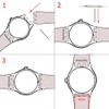GreenOlive Ultra-thin Replacement Waterproof Silicone Rubber Watch Strap Watch Band