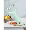 Y-Shaped Vegetable Peeler Set, 3 Pieces, Mint Green/Pink/Black