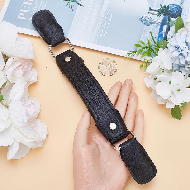 GORGECRAFT Leather Luggage Handles Replacement Parts 190mm Suitcase Grip Pull