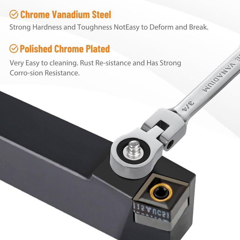 B4B BANG 4 BUCK 3/4 Wrench, Flex-Head Ratcheting Combination Wrench
