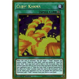 Yu-Gi-Oh! - Cubic Karma (MVP1-ENG41) - The Dark Side of Dimensions Movie Pack Gold Edition - 1st Edition - Gold Rare