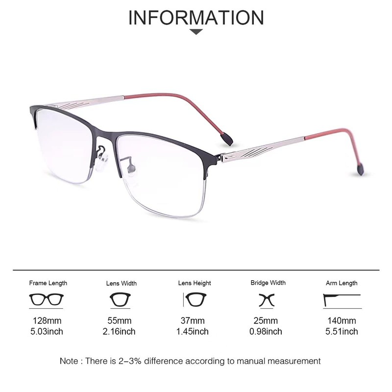 YIMI Photochromic Progressive Multifocus Reading Glasses for Men Women Spring