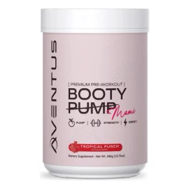 Aventus Booty Pump Pre-workout En Polvo 390gr Sabor Tropical Punch Mami