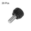 sourcing map 20pcs Knurled Clamping Knobs Thumb Screws M5 x