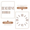 TEHAUX 1 Set Wall Clock Roman Numerals DIY Wall Clock