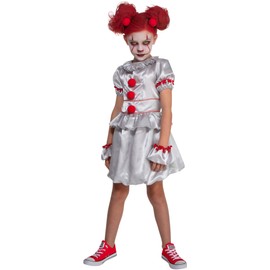 Palamon Girls Vintage Sinister Circus Carnival Clown Costume Large 12-14