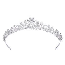 HEALLILY 1 Pc Rhinestone Crystal Tiara Wedding Bridal Crown Rhinestone Bridal Tiara Crystal Tiara Crown for Woman Wedding Bridal Birthday Party Decoration