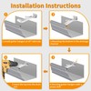 5" 10 Pack Gutter Hangers, Heavy Duty Hidden Rain Gutter
