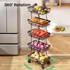 Fruit Basket Kitchen Pantry Organizers and Storage - 5 Tier