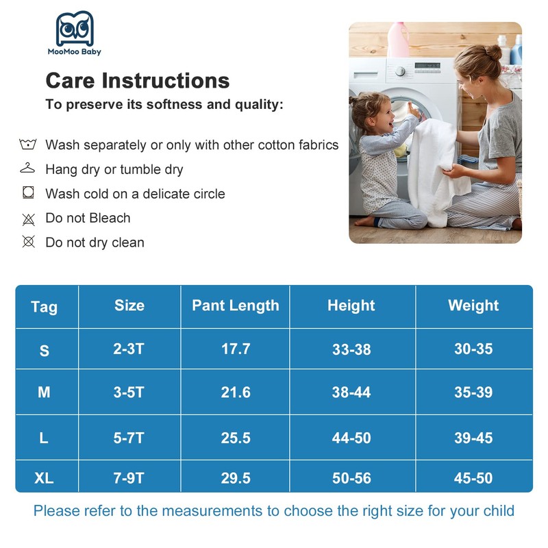 MooMoo Baby Waterproof Diaper Pants for Potty Training 2 Packs