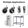 DELIVeR 3 Inch, Locking Swivel Caster Wheels, Set of 4,