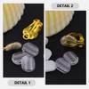DEARMAMY 40pcs Ear Clip Pads Earring Cushion Pad Clear Earring