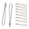 10 Pcs Bodkin Needle Elastic Threader Self-Locking Tweezers Clip Easy