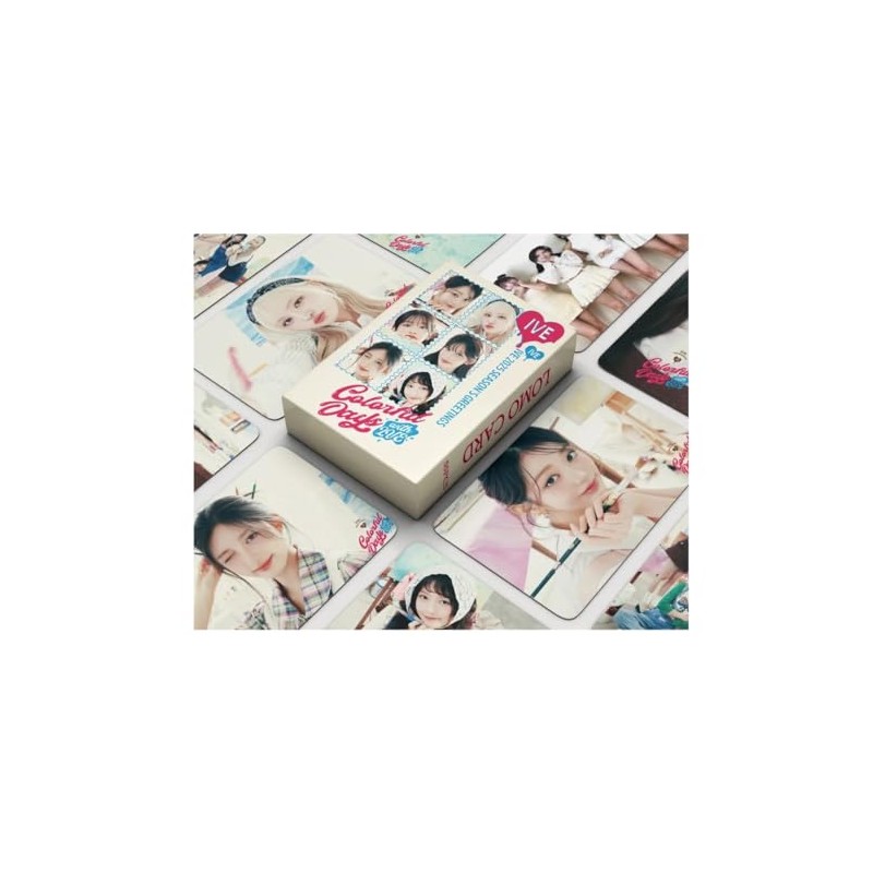 55 Photocards Ive - Sson Grting ´25 (Colorful Days)