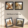 Giftgarden 4x4 Picture Frame Black, 4 by 4 Thin Square