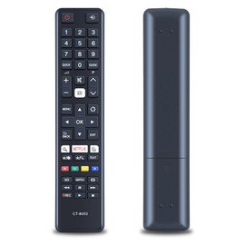 TCNOUMT New CT-8053 Remote Control Suitable for Toshiba Smart UHD LED TV 28W3754DG 28W3763DG 32L3763DA 32W3763DA 40L3663DG 48U7653DB 43U6663DG 43V6763DA 49U6663DG G G 55L3 763DG 65U6663DG 75U6763DA