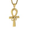 bahamut Egyptian Ankh Cross Pendant Necklace with Eye of Horus,