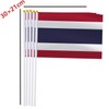 Thailand Handheld Small Flag Set,10 PCS 5×8 Inch Mini Thai