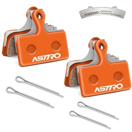 HNOOM 2 Pairs of Bicycle Brake Pads Ceramic High Performance Brake Pads Bicycle Disc Brake Pads for Shimano G01S G02S G03S Deore XT XTR SLX DBP-G02A (Orange)