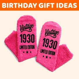 HAPPYPOP 95th Birthday Gifts Ideas Socks - 1930 Birthday Gifts for Women in Their 95 Year Old