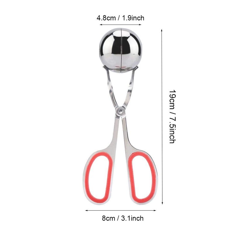 VIFER Meatballs Clip Meatballs Stainless Steel Rice Dumplings Clip Baking