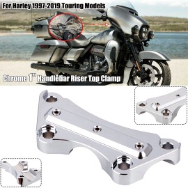 Unbranded CNC 1" Handlebar Riser Top Clamp For Harley Electra Glide Ultra Limited 97-19 US