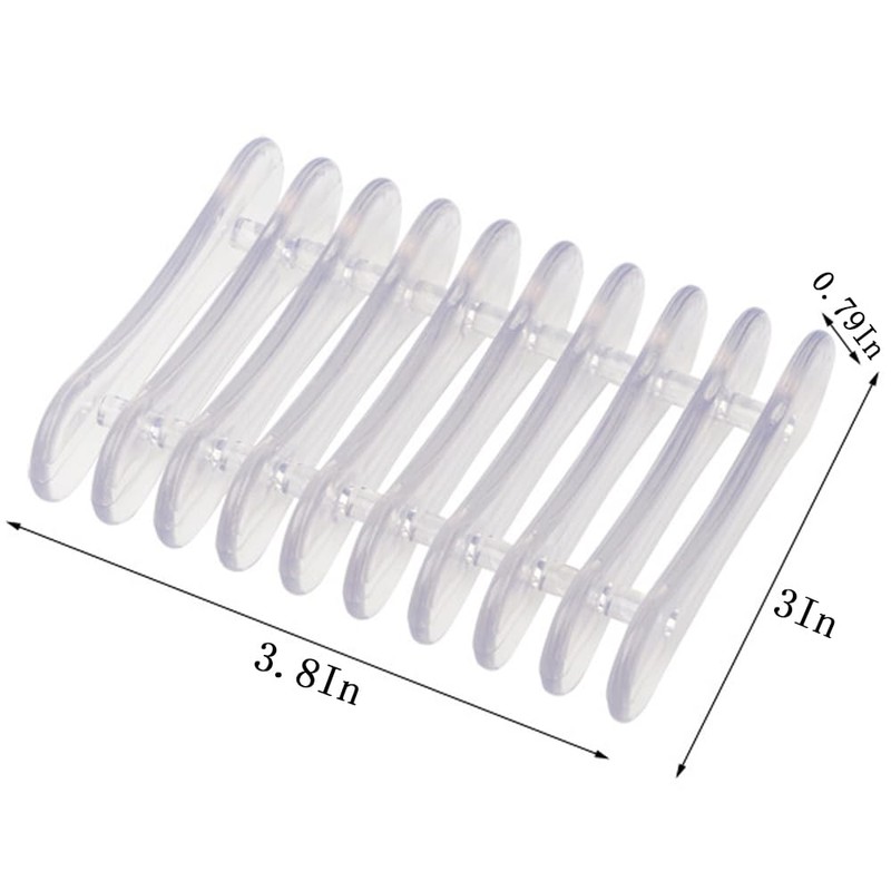 Plastic Soap Bar Holder, Qtopun Self Draining Soap Tray Transparent