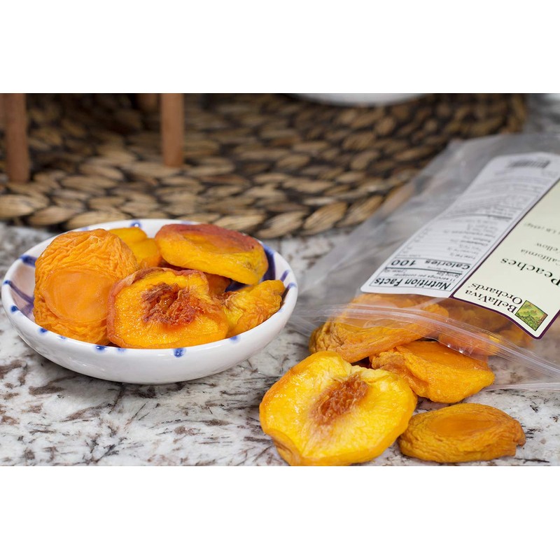 Bella Viva Orchards Dried California Yellow Peaches, 1 lb of