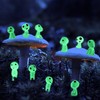 BLUWTE 10pcs Garden Statue Accessories,Princess Mononoke Luminous Tree Elves,Glow in