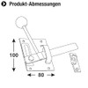 Connex DYB2900011 Garden Gate Latch 80 x 100 mm with