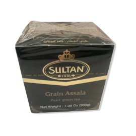 Sultan Moroccan Green Tea/ Tea Sultan Pearl Green Tea Assala 200g 7.05oz 100% Green Tea