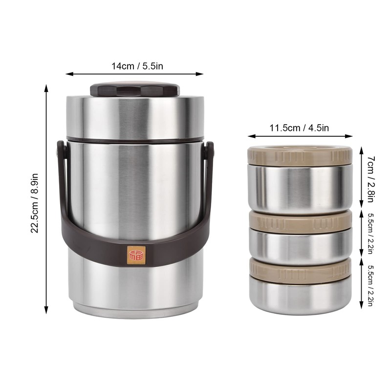 plplaaoo Lunch Box, Thermal Bento Boxes, Portable Bento Lunch Box,