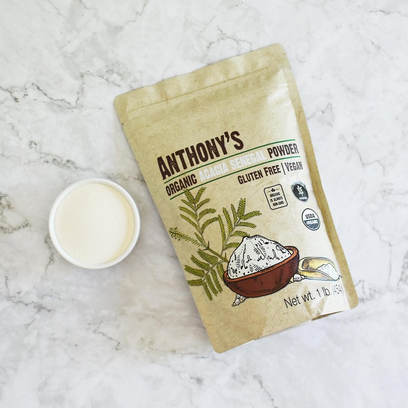 Anthony's Organic Acacia Senegal Powder, 1 lb, Batch Tested Gluten