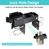 Liznkjious Chain Link Gate Latch, Strong Arm Double Gate Latch