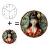Large 12 Inch Glass Wall Clock with Extended Battery Life