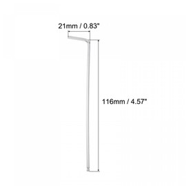 sourcing map 3/32" Ball End Hex Key Wrench, L Shaped Long Arm 40Cr Repairing Tool, SAE 5 Pcs