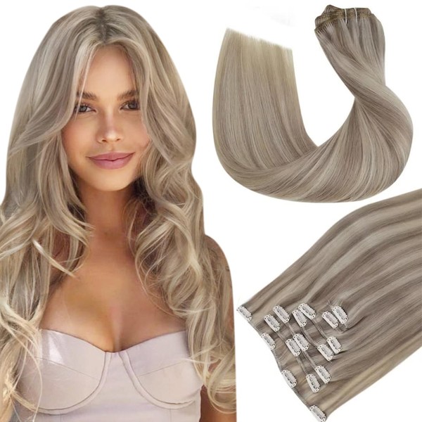 Hetto Blonde Clip-In Real Hair Extensions, Remy Extensions, Clip-In Highlight