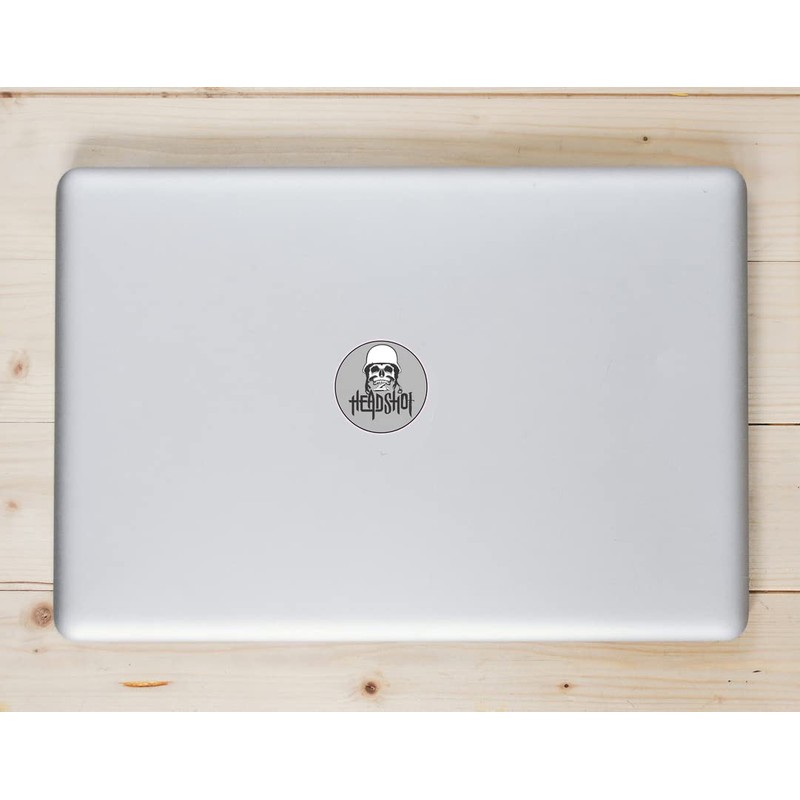 U.S. Custom Stickers Head Shot Skull Sticker 4 Inch