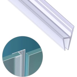 Unbranded 1 Pack 120" L*3/8" Frameless Shower Door Sweep Bottom Seal Wipe Drip Rail，