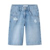 NAME IT Nkfbella Girls' Skater Shorts 5630-Be, Medium blue (medium