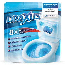 DRAXUS 8 x Cistern Tabs, Water Box Cube for the Cistern, Toilet Tabs Dye the Water Blue, Ensure Freshness and Hygienic Cleanliness